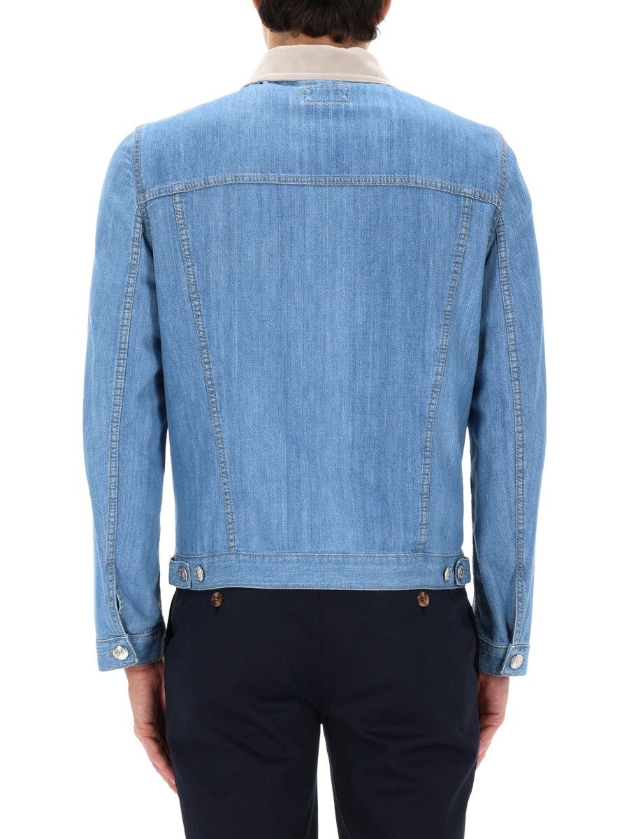 Brunello Cucinelli BRUNELLO CUCINELLI DENIM JACKET - DENIM (IT 48) Size US M / EU 48-50 / 2 - 5 Thumbnail