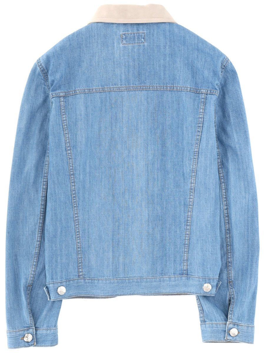 Brunello Cucinelli BRUNELLO CUCINELLI DENIM JACKET - DENIM (IT 52) Size US XL / EU 56 / 4 - 3 Thumbnail