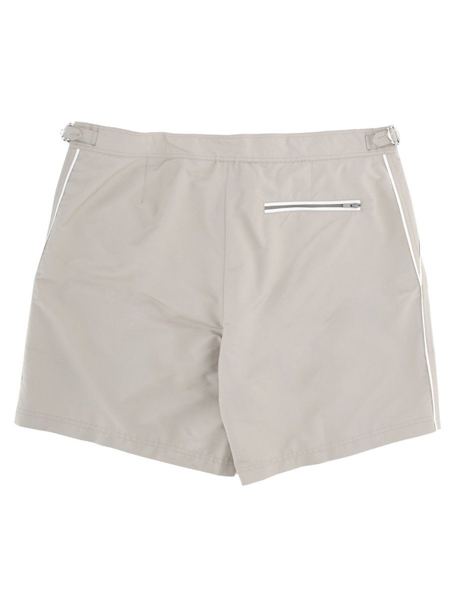 Brunello Cucinelli BRUNELLO CUCINELLI COSTUME DA BAGNO CON LOGO - BEIGE Size US 34 / EU 50 - 2 Thumbnail