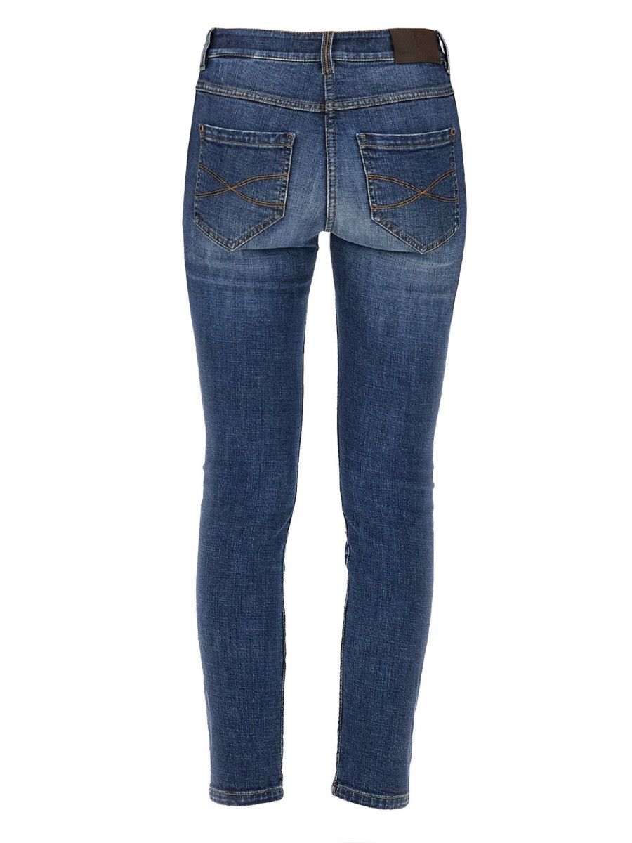 Brunello Cucinelli BRUNELLO CUCINELLI SLIM FIT DENIM PANTS - DENIM (IT 42) Size 42" / US 20 - 3 Thumbnail