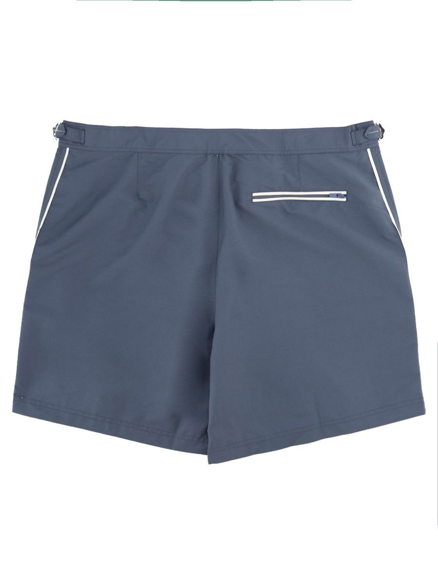 Brunello Cucinelli BRUNELLO CUCINELLI COSTUME DA BAGNO CON LOGO - BLUE Size US 36 / EU 52 - 2 Thumbnail