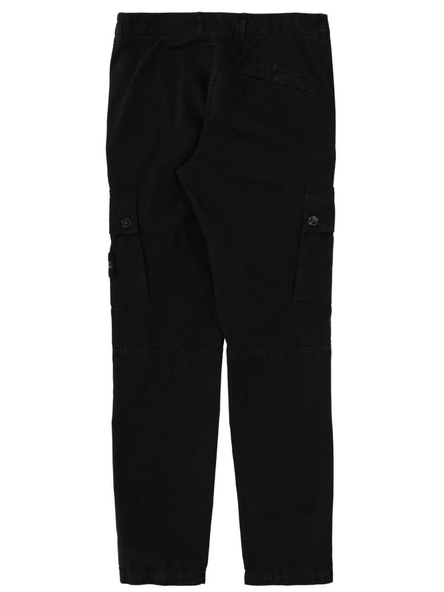 Stone Island STONE ISLAND CARGO PANTS WITH LOGO PATCH - BLACK (JEANS 29) Size US 29 - 3 Thumbnail