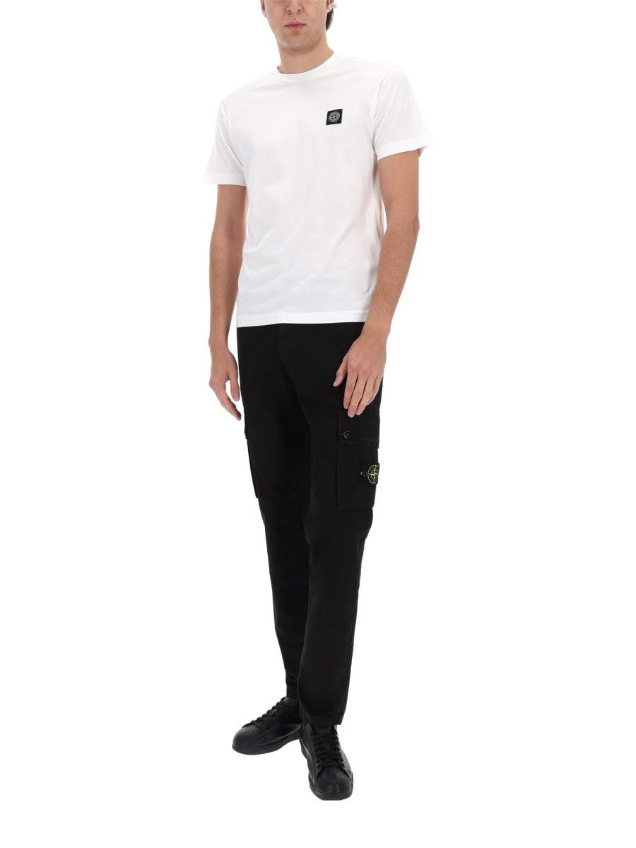 Stone Island STONE ISLAND CARGO PANTS WITH LOGO PATCH - BLACK (JEANS 31) Size US 31 - 2 Thumbnail