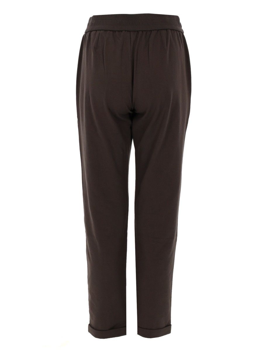 Brunello Cucinelli BRUNELLO CUCINELLI TRACK PANTS - BROWN Size 28" / US 6 / IT 42 - 3 Thumbnail