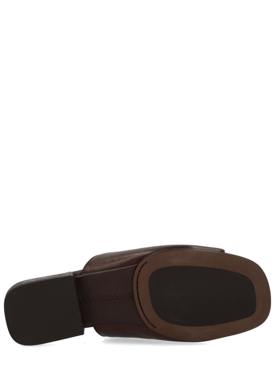 Brunello Cucinelli BRUNELLO CUCINELLI SANDALO IN PELLE CON TACCO DECORA (IT 40) Size US 10 / IT 40 - 5 Thumbnail