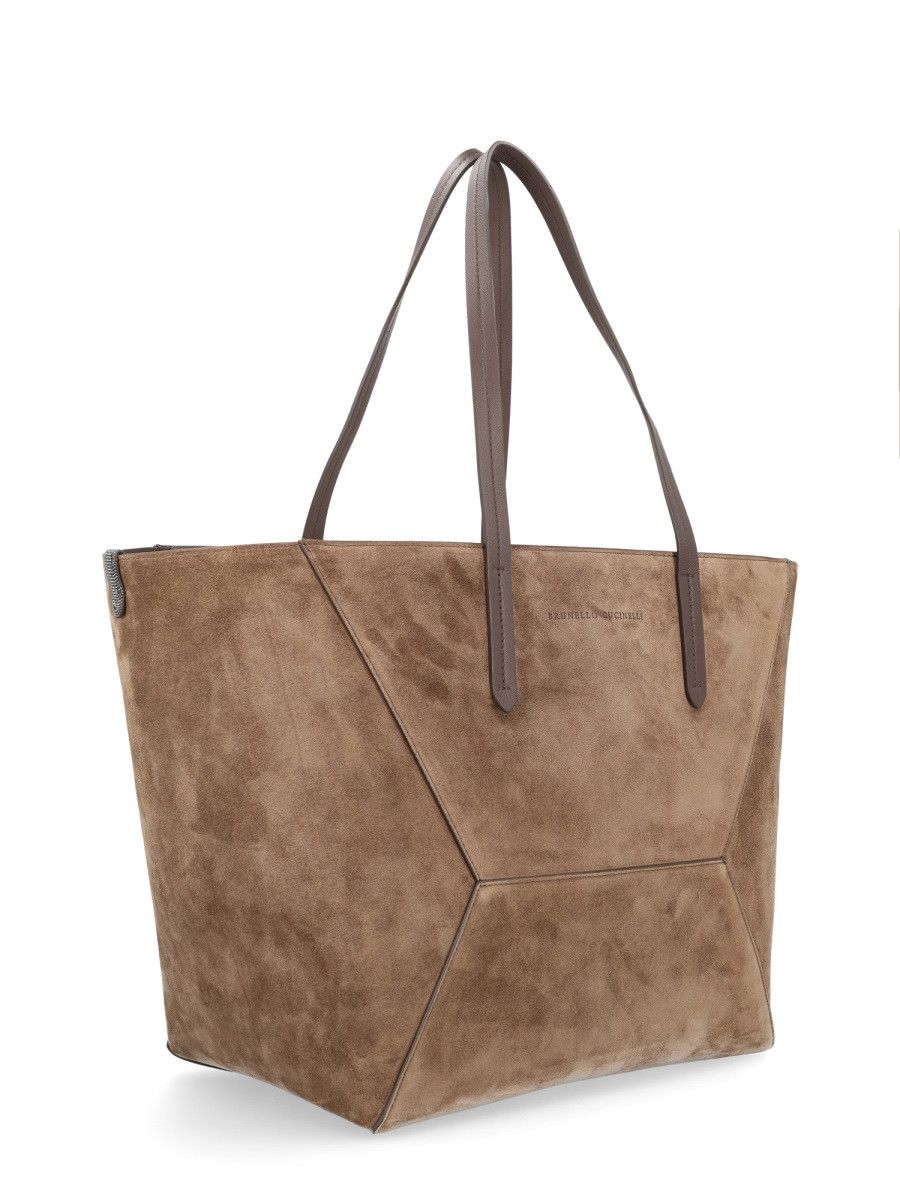 Brunello Cucinelli BRUNELLO CUCINELLI MAXI SHOPPING BAG - BROWN Size ONE SIZE - 3 Thumbnail