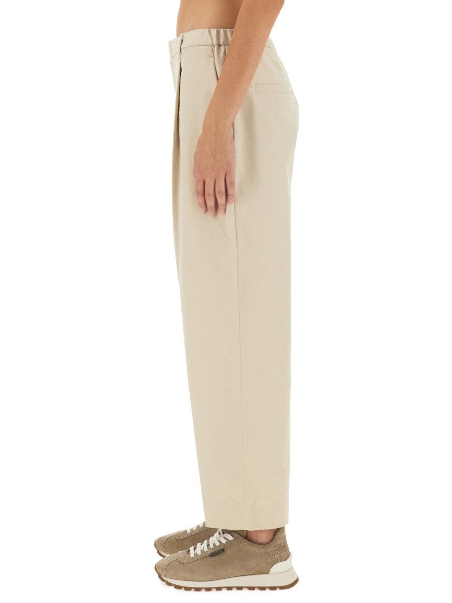 Brunello Cucinelli BRUNELLO CUCINELLI CROPPED FIT PANTS - IVORY (IT 42) Size 42" / US 20 - 4 Thumbnail