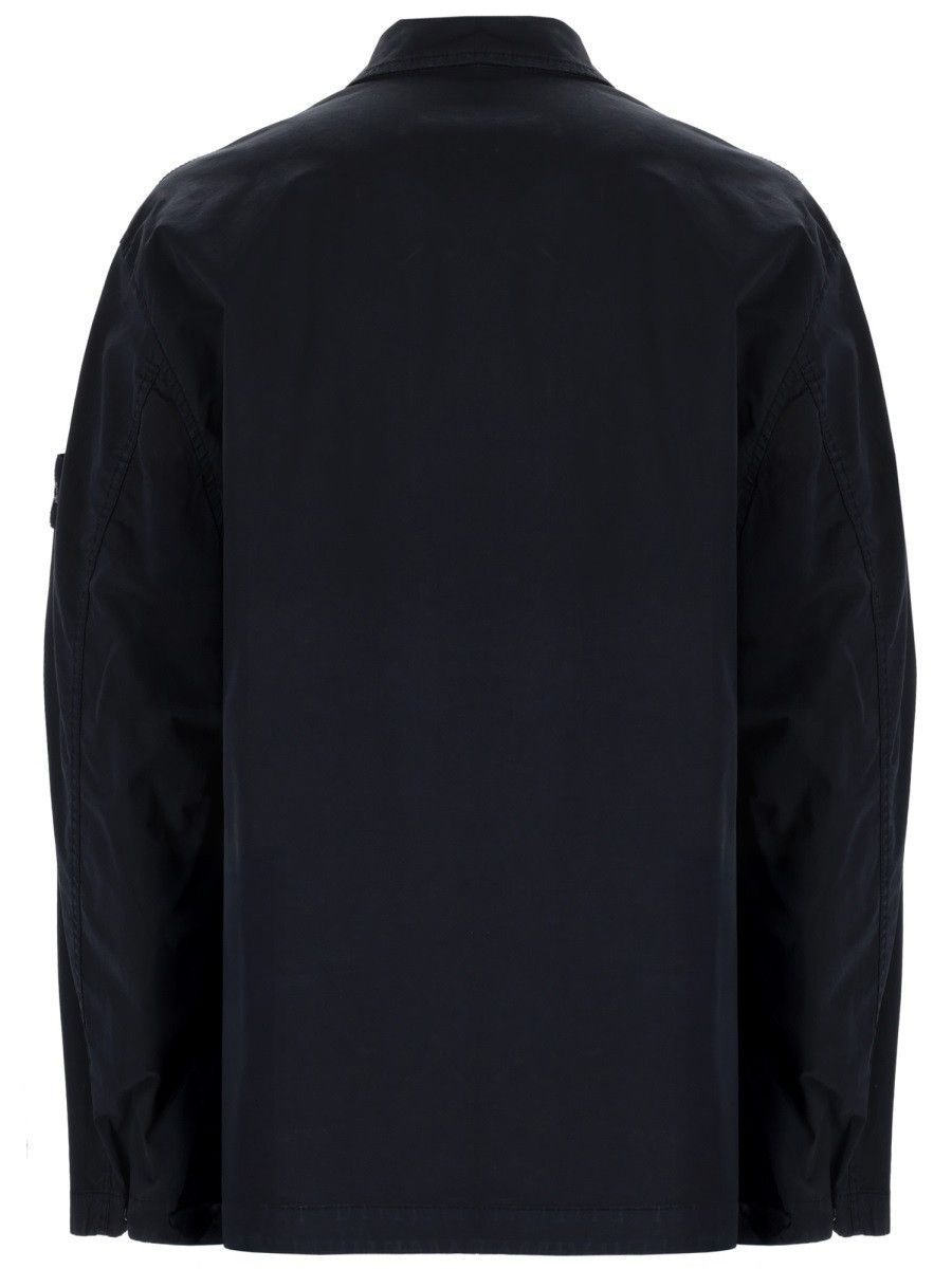Stone Island STONE ISLAND COTTON OVERSHIRT - BLUE Size US XXL / EU 58 / 5 - 2 Thumbnail