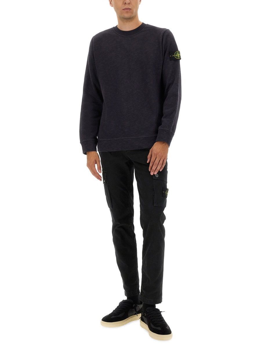 Stone Island STONE ISLAND COTTON SWEATSHIRT - CHARCOAL Size US XL / EU 56 / 4 - 2 Thumbnail