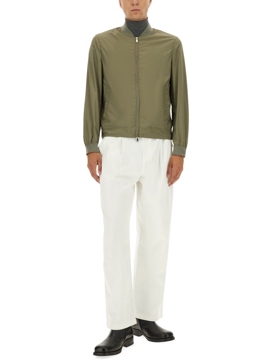 Brunello Cucinelli BRUNELLO CUCINELLI BOMBER WITH ZIP - BROWN (IT 52) Size US XL / EU 56 / 4 - 2 Thumbnail