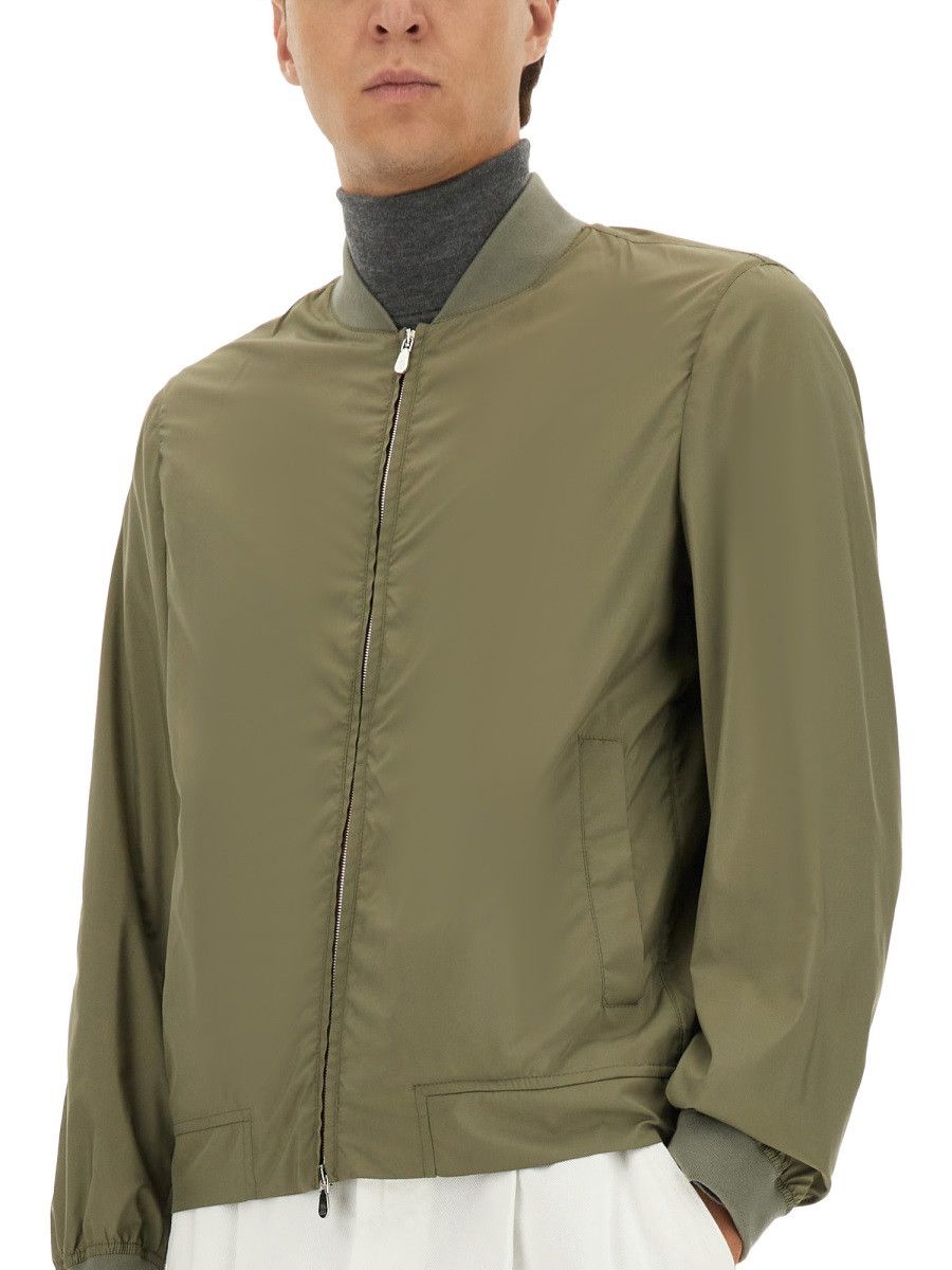 Brunello Cucinelli BRUNELLO CUCINELLI BOMBER WITH ZIP - BROWN (IT 52) Size US XL / EU 56 / 4 - 4 Thumbnail