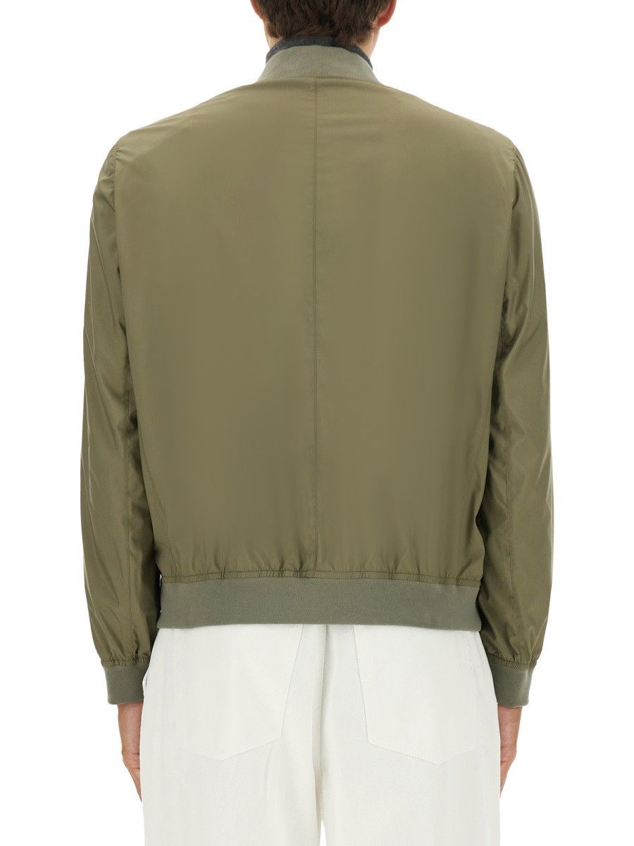 Brunello Cucinelli BRUNELLO CUCINELLI BOMBER WITH ZIP - BROWN (IT 50) Size US L / EU 52-54 / 3 - 3 Thumbnail