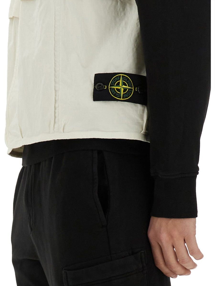 Stone Island STONE ISLAND VESTS WITH LOGO - IVORY Size US XL / EU 56 / 4 - 4 Thumbnail