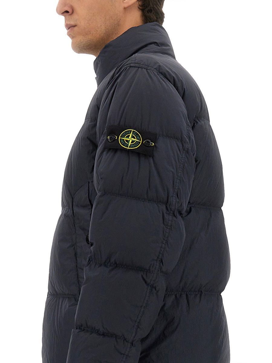 Stone Island STONE ISLAND DOWN JACKET "CRINCKLE REPS" - BLUE Size US XXL / EU 58 / 5 - 4 Thumbnail