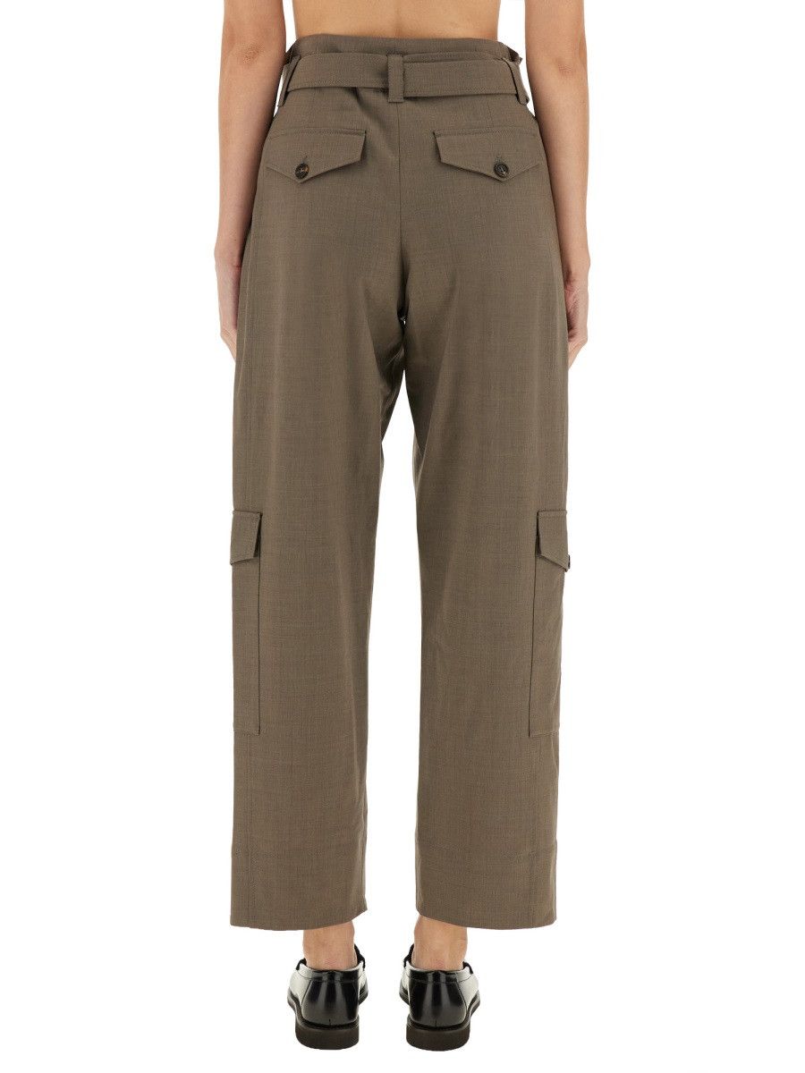 Brunello Cucinelli BRUNELLO CUCINELLI BELTED PANTS - BROWN (IT 42) Size 42" / US 20 - 3 Thumbnail