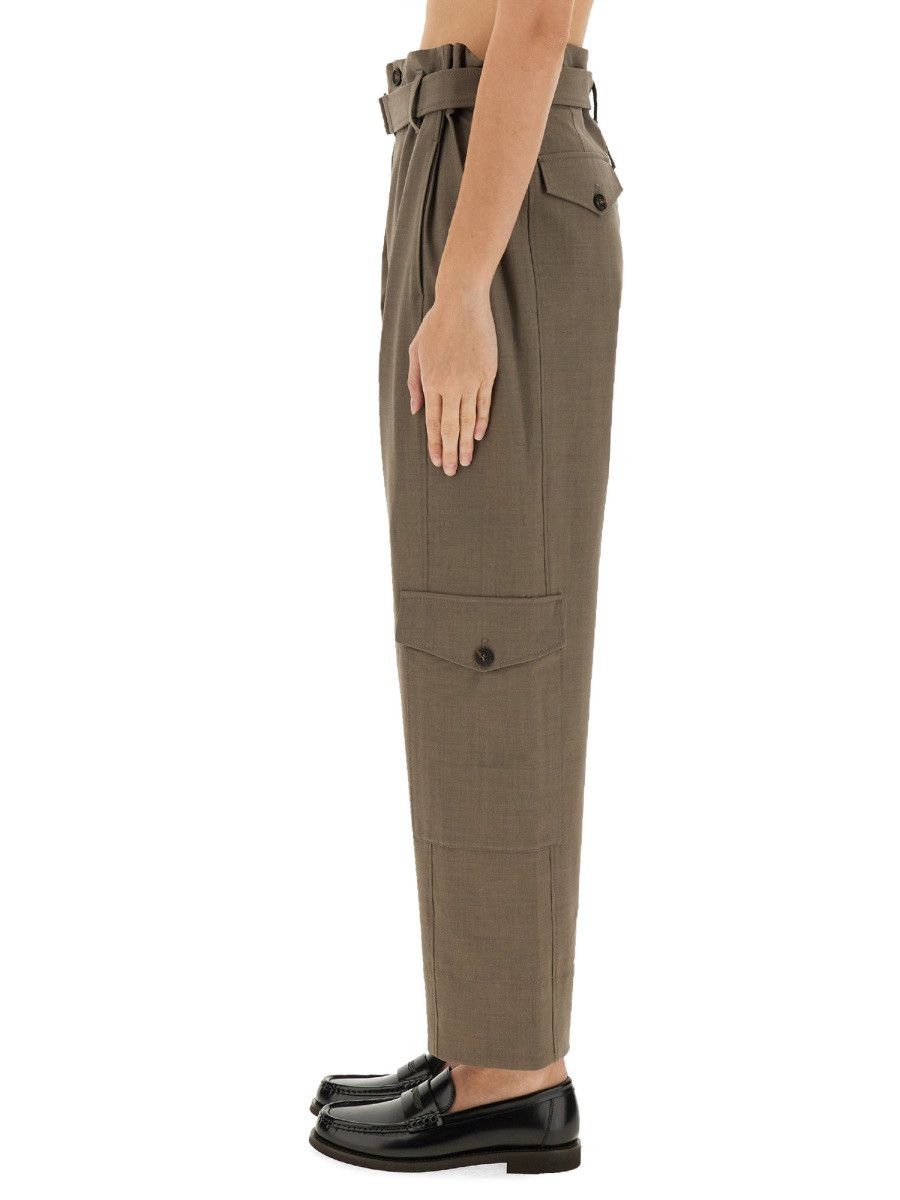 Brunello Cucinelli BRUNELLO CUCINELLI BELTED PANTS - BROWN (IT 42) Size 42" / US 20 - 4 Thumbnail