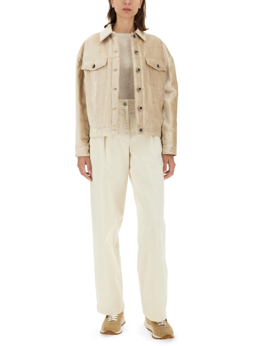 Brunello Cucinelli BRUNELLO CUCINELLI PADDED JACKET - BEIGE (IT 42) Size M / US 6-8 / IT 42-44 - 2 Thumbnail