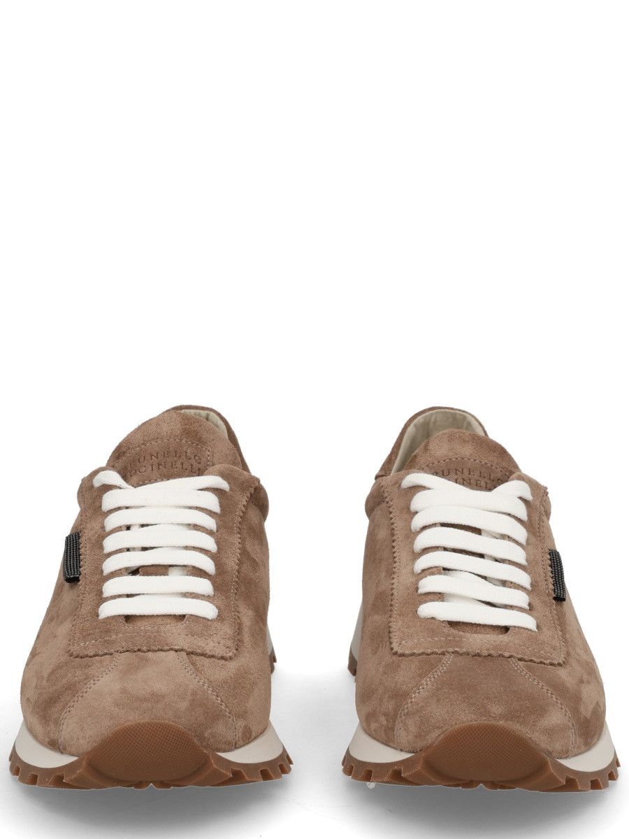 Brunello Cucinelli BRUNELLO CUCINELLI SUEDE SNEAKER - BROWN (IT 39) Size US 9 / IT 39 - 3 Thumbnail