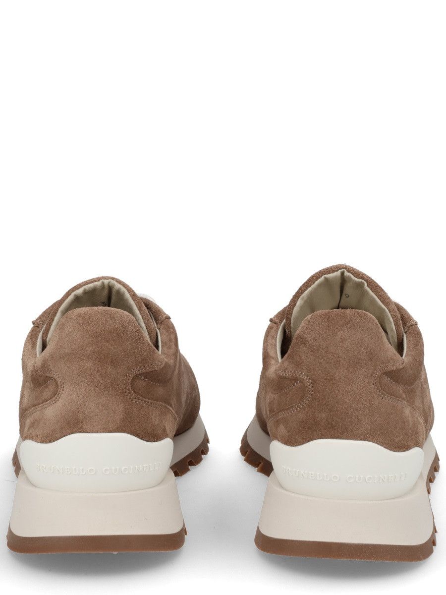 Brunello Cucinelli BRUNELLO CUCINELLI SUEDE SNEAKER - BROWN (IT 38) Size US 8 / IT 38 - 4 Thumbnail