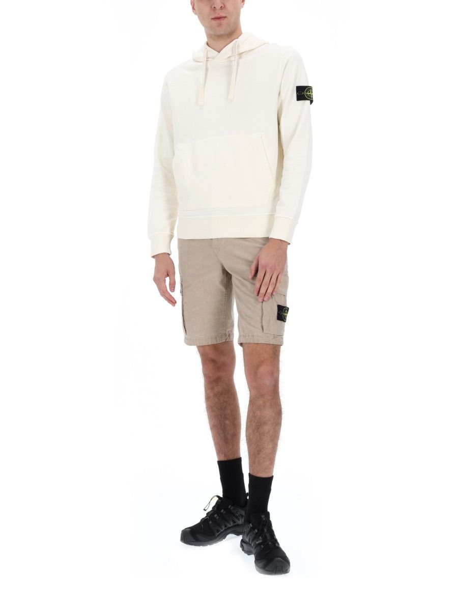 Stone Island STONE ISLAND CARGO SHORTS WITH LOGO PATCH - BEIGE (JEANS 30) Size US 30 / EU 46 - 2 Thumbnail