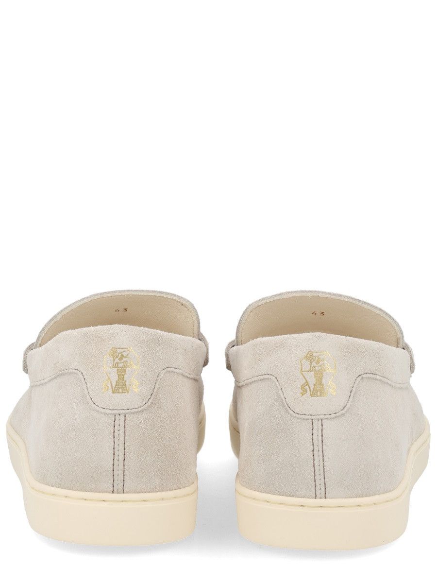 Brunello Cucinelli BRUNELLO CUCINELLI SUEDE LOAFER - GREY (IT 40) Size US 7 / EU 40 - 4 Thumbnail