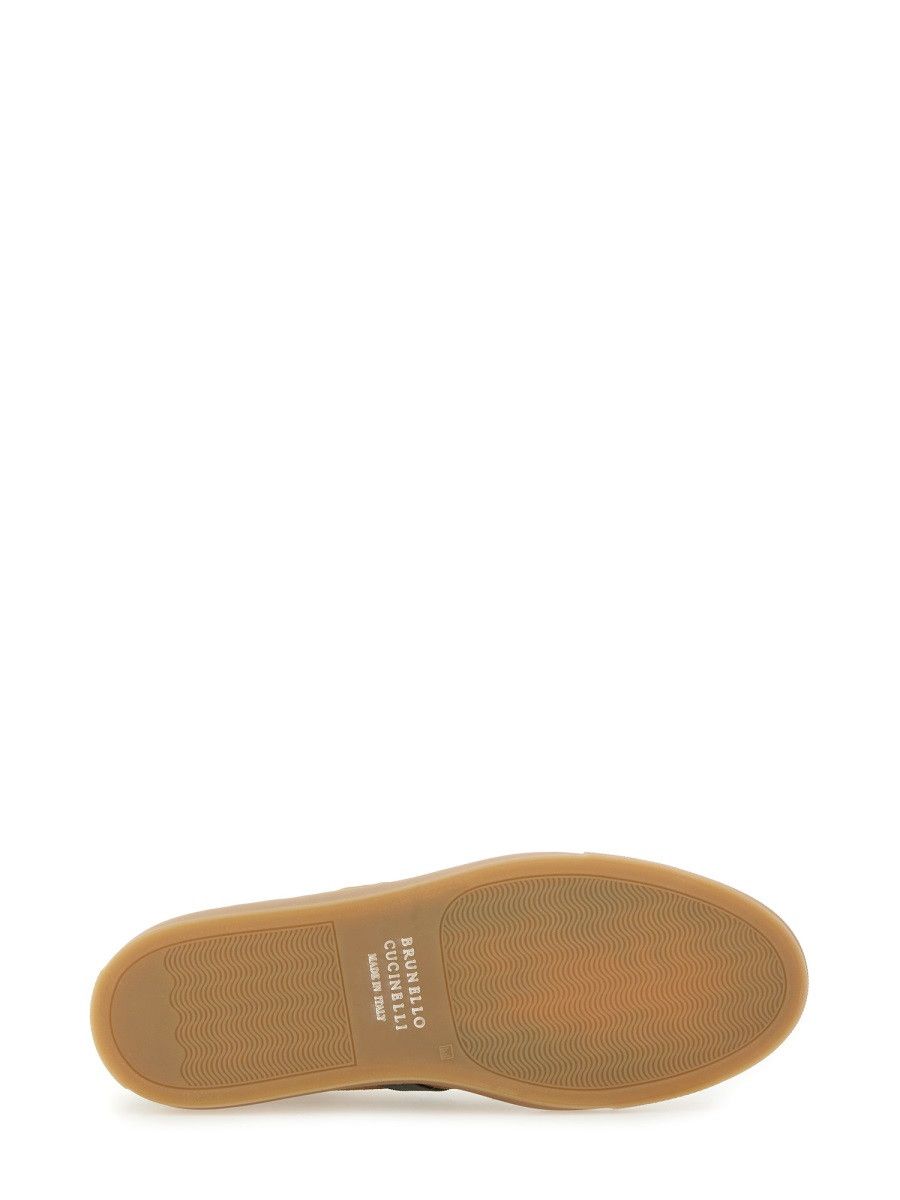 Brunello Cucinelli BRUNELLO CUCINELLI LEATHER SNEAKER - BROWN (IT 40) Size US 10 / IT 40 - 5 Thumbnail