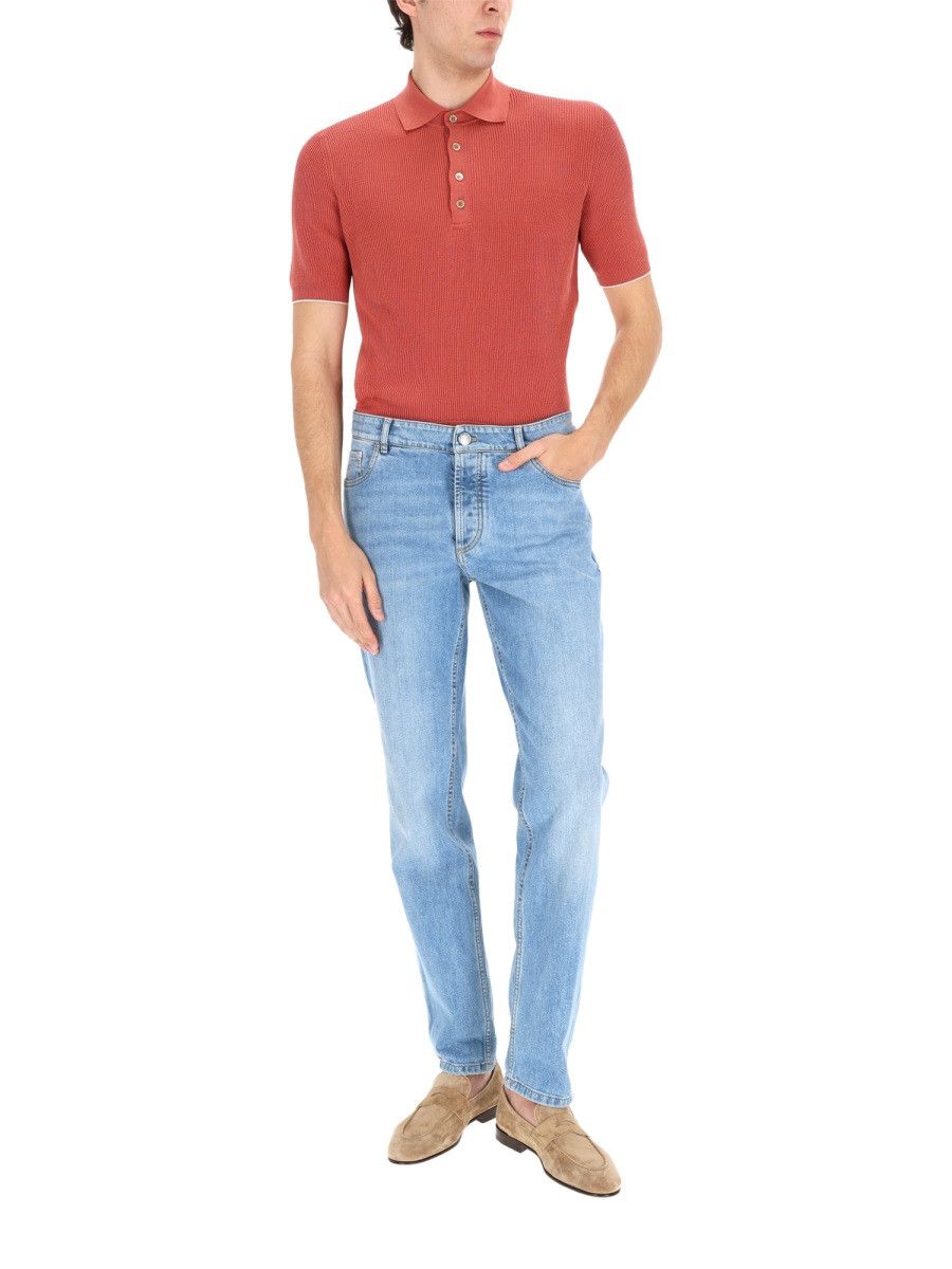 Brunello Cucinelli BRUNELLO CUCINELLI TRADITIONAL FIT JEANS - DENIM (IT 52) Size US 36 / EU 52 - 2 Thumbnail
