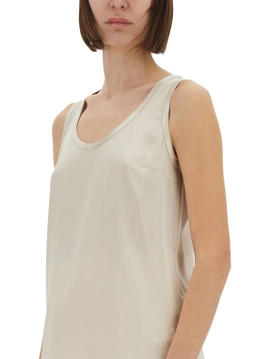 Brunello Cucinelli BRUNELLO CUCINELLI SATIN TOPS. - BEIGE Size L / US 10 / IT 46 - 4 Thumbnail