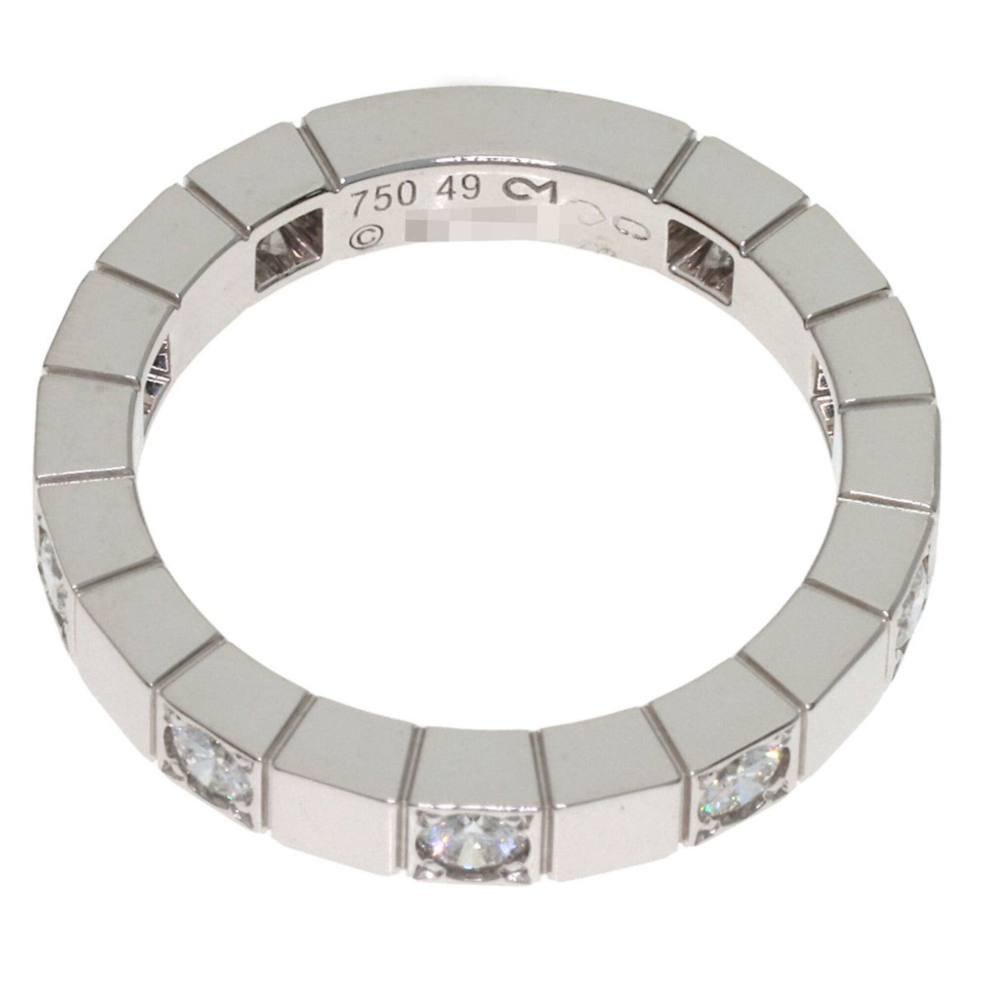 Cartier Cartier Lanieres Half Diamond Ring #49, 18K White Gold, Women's. Size ONE SIZE - 4 Thumbnail