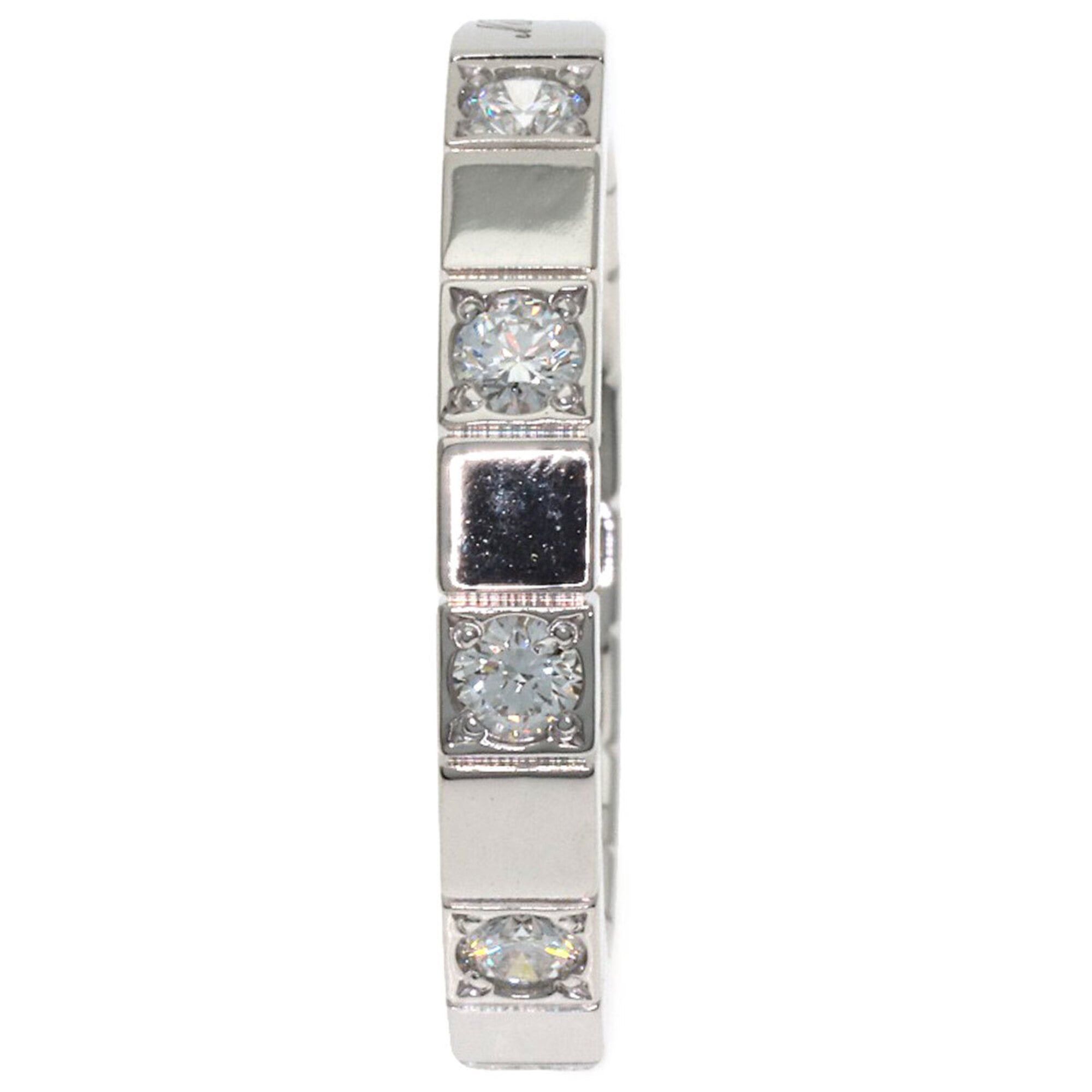 Cartier Cartier Lanieres Half Diamond Ring #49, 18K White Gold, Women's. Size ONE SIZE - 3 Thumbnail