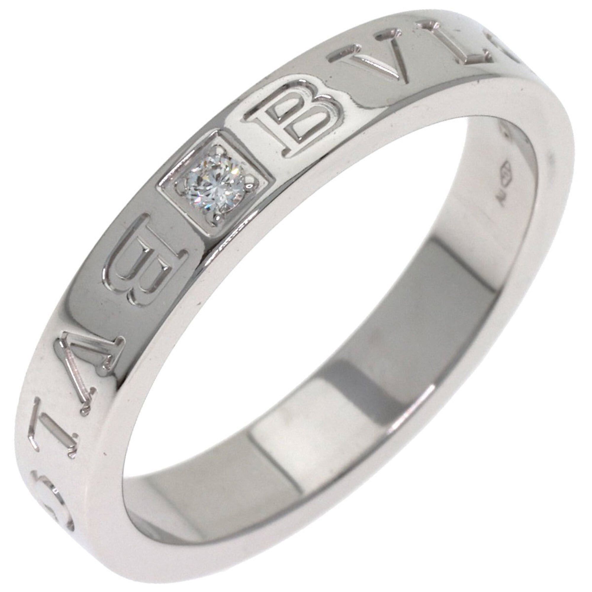 Bvlgari BVLGARI Essential Band 1P Diamond Ring - 18K White Gold Women's Size ONE SIZE - 2 Thumbnail