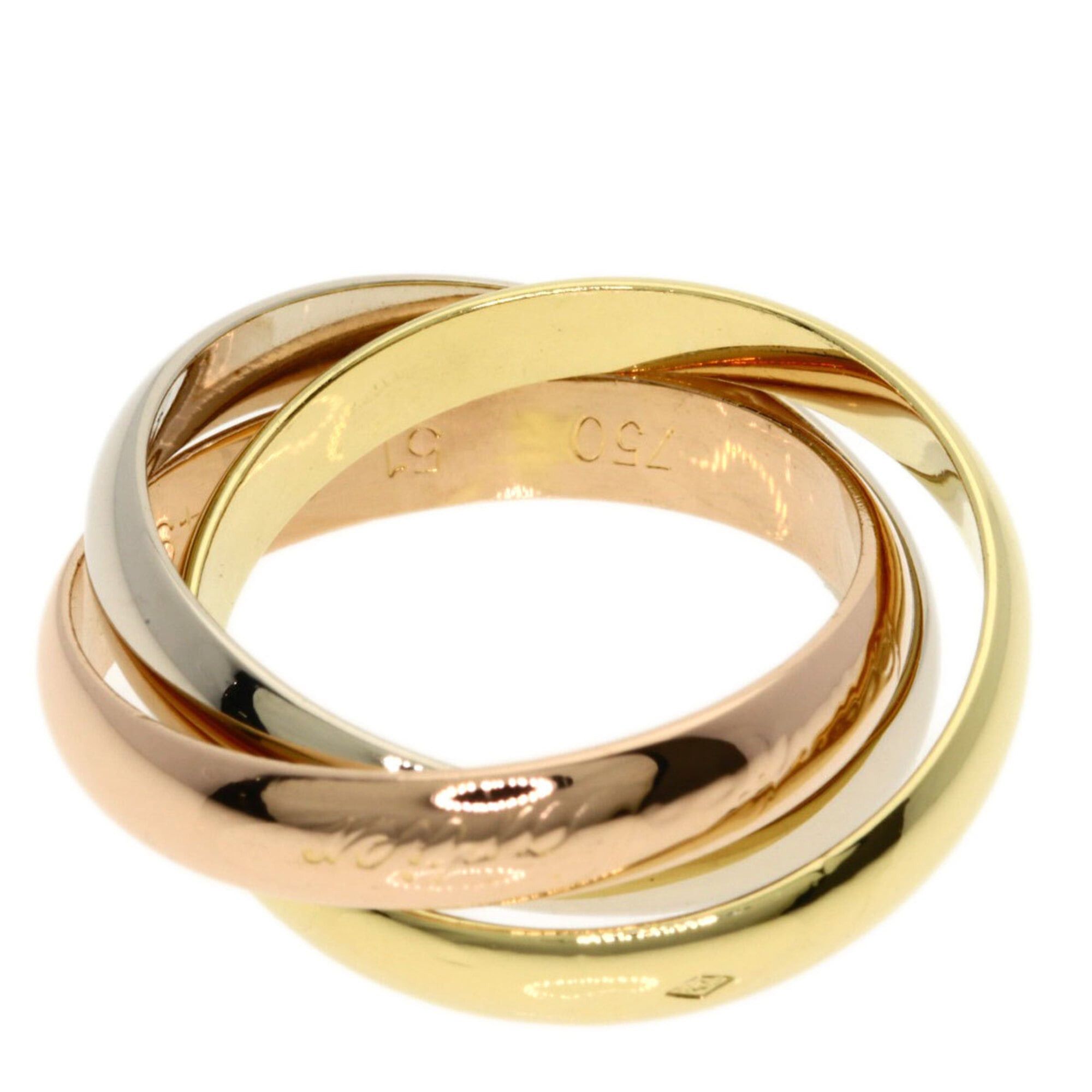 Cartier Cartier Trinity #51 Ring - 18K Yellow Gold/18K Pink White Gold Women's CARTIER Size ONE SIZE - 5 Thumbnail