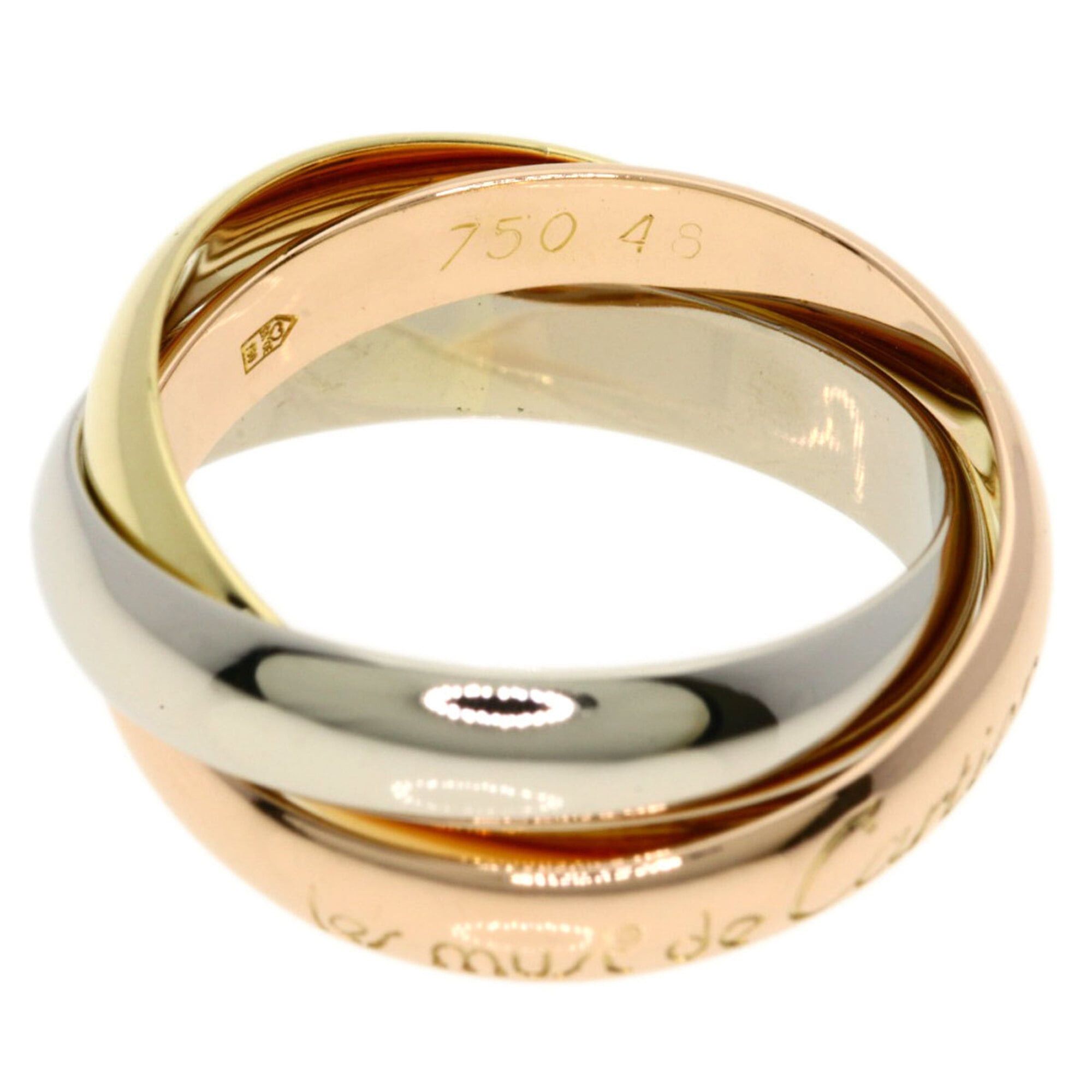 Cartier Cartier Trinity Ring - 18K Yellow Gold/18K Pink White Gold Women's CARTIER Size ONE SIZE - 3 Thumbnail