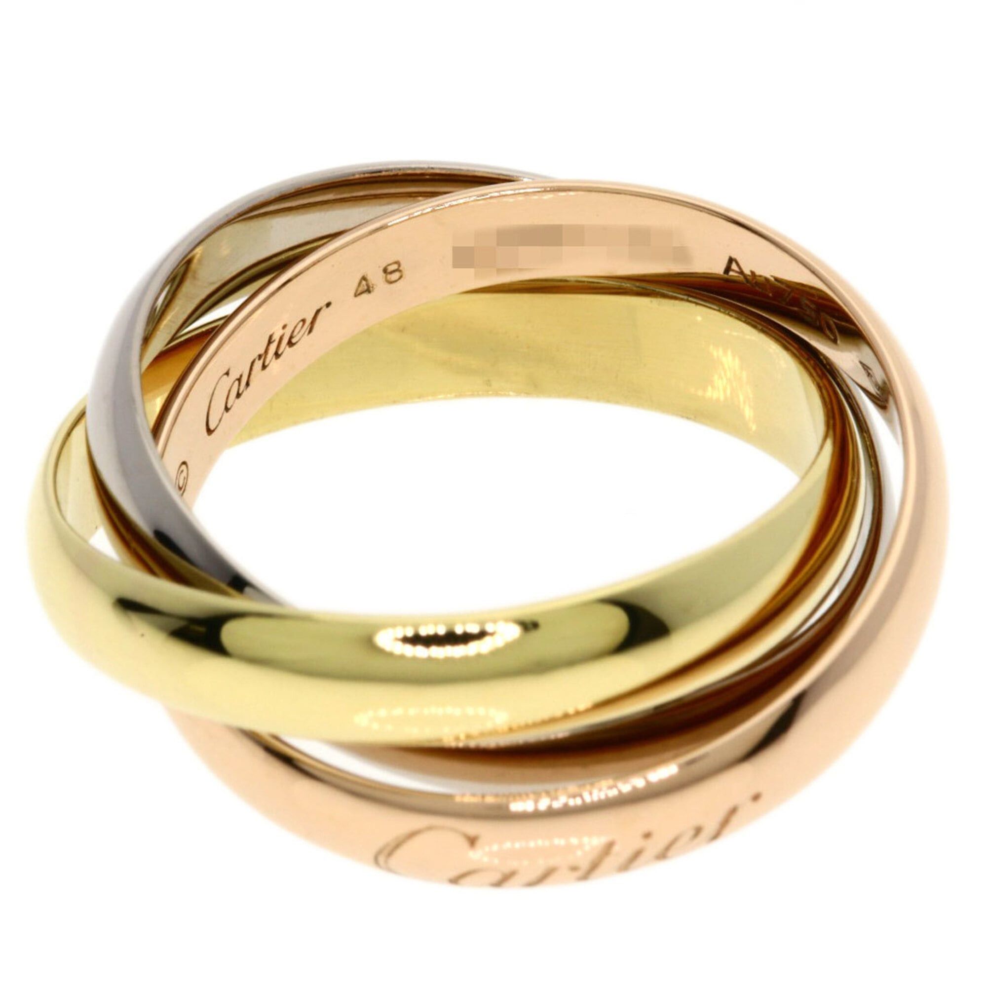 Cartier Cartier Trinity Classic Current Model #48 Ring - 18K Yellow Gold/18K Pink White Gold Women's CARTIER Size ONE SIZE - 3 Thumbnail