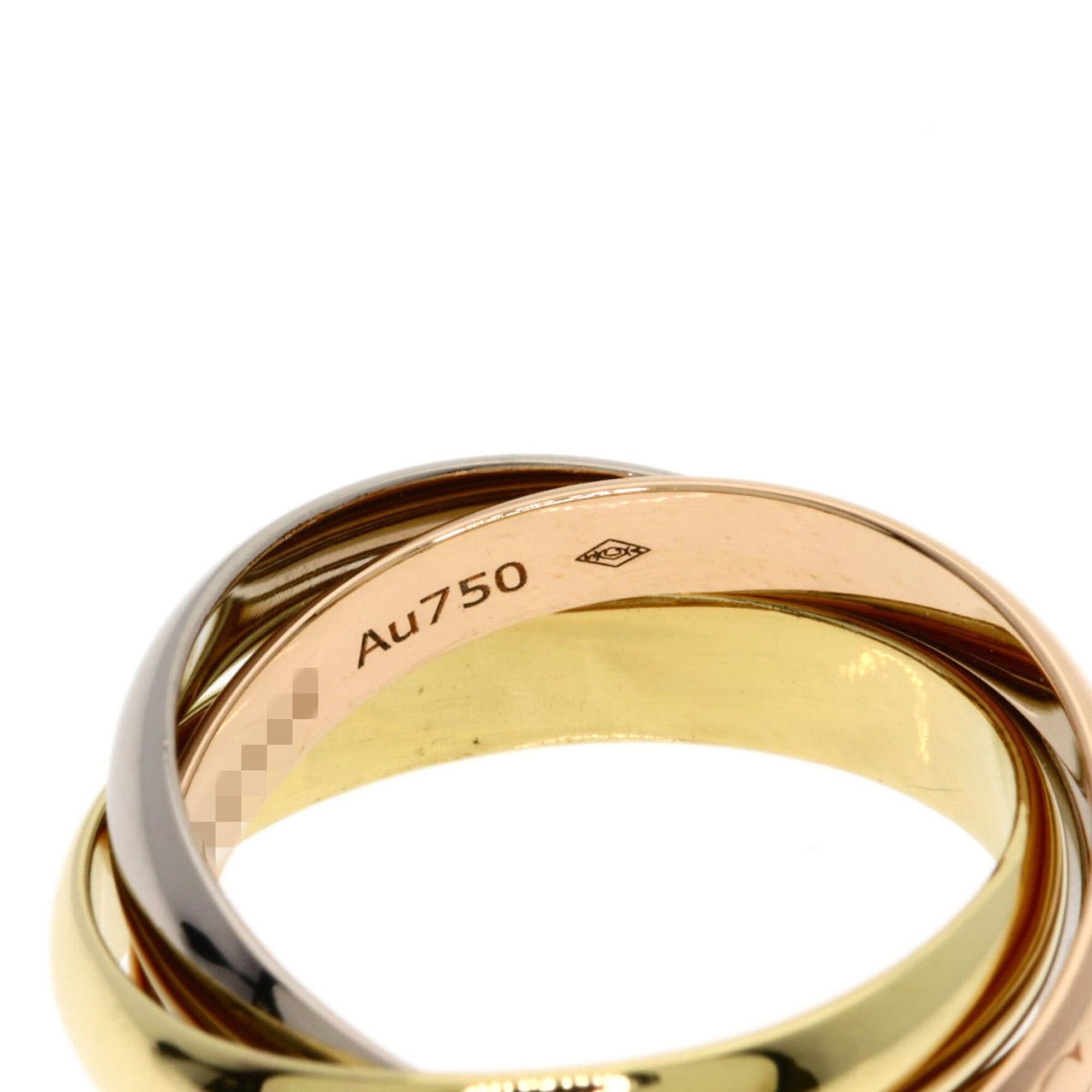 Cartier Cartier Trinity Classic Current Model #48 Ring - 18K Yellow Gold/18K Pink White Gold Women's CARTIER Size ONE SIZE - 4 Thumbnail
