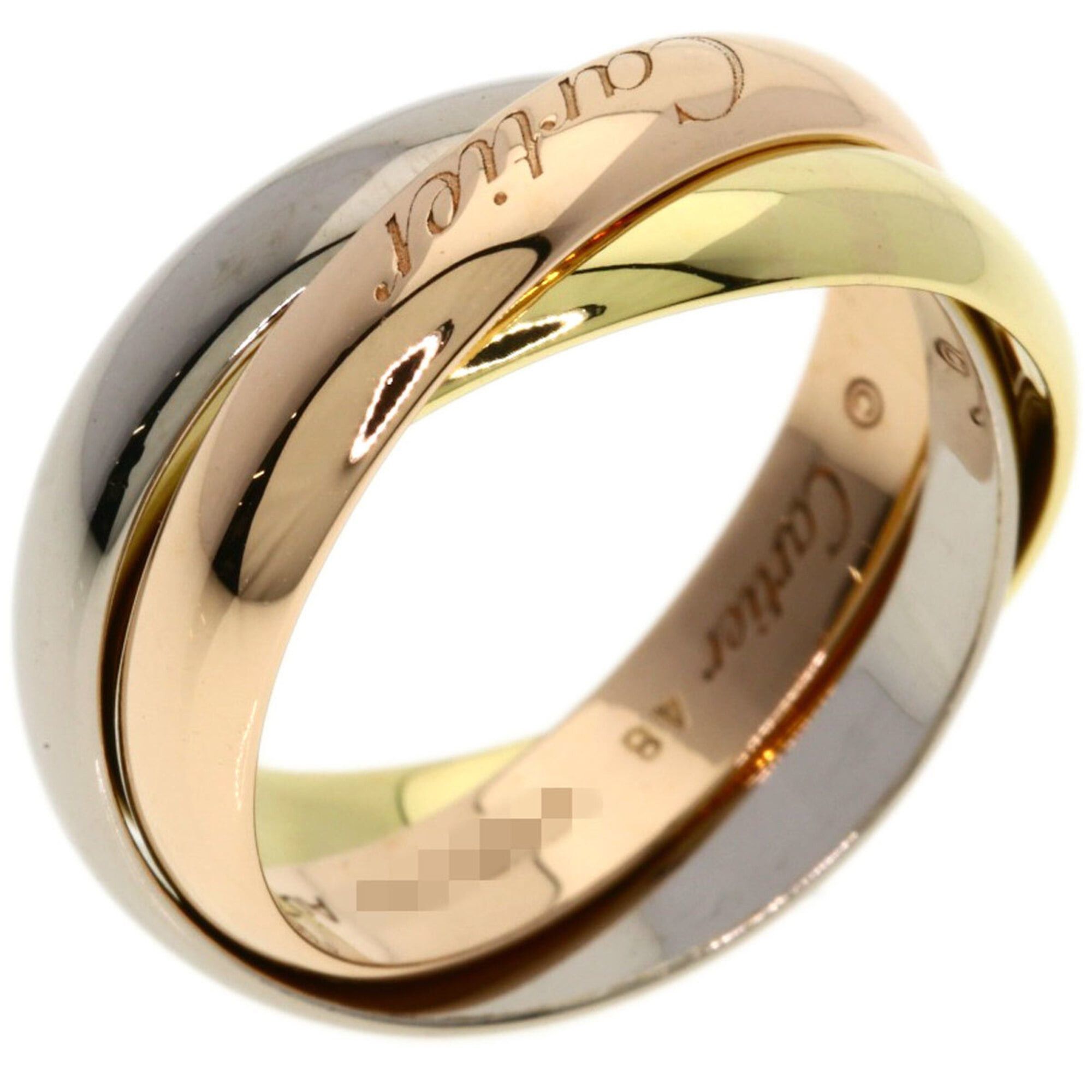 Cartier Cartier Trinity Classic Current Model #48 Ring - 18K Yellow Gold/18K Pink White Gold Women's CARTIER Size ONE SIZE - 2 Thumbnail
