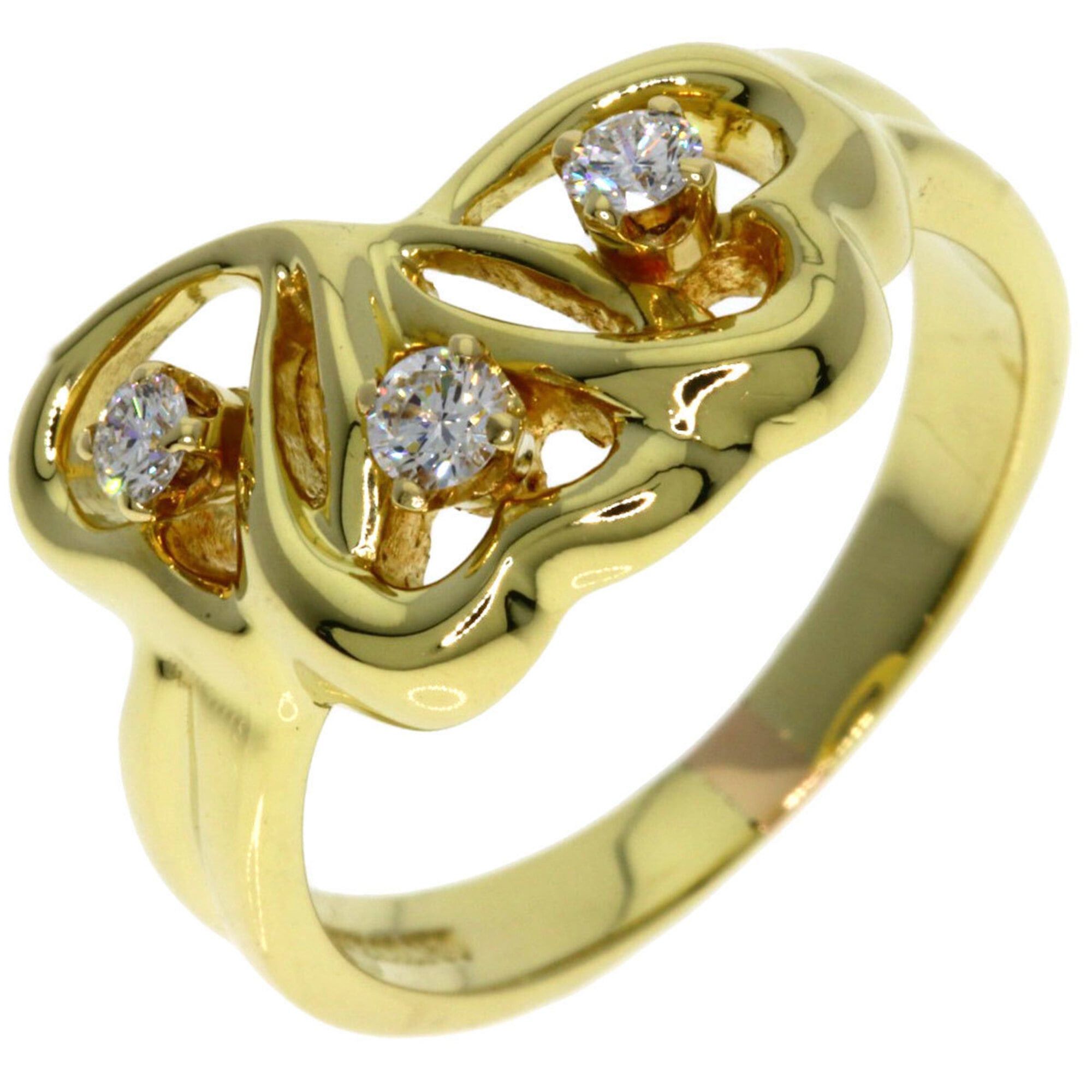 Tiffany & Co. Tiffany & Co. Triple Heart 3-Diamond Ring, 18K Yellow Gold, Women's. Size ONE SIZE - 2 Thumbnail