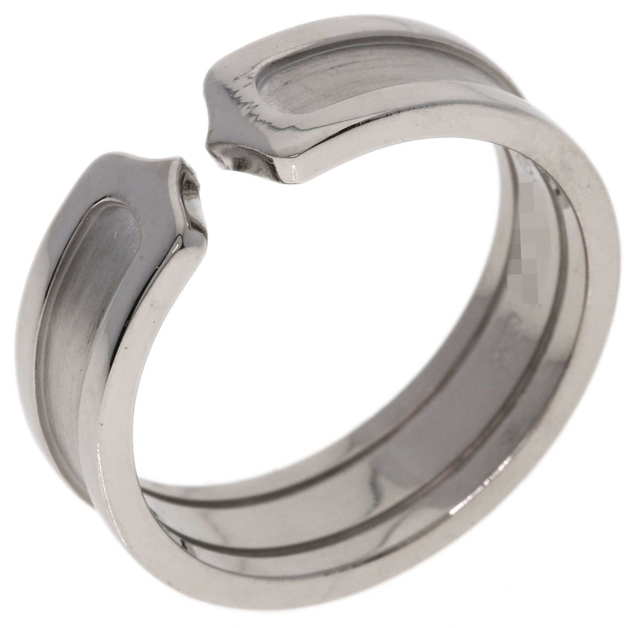Cartier Cartier C2 Ring #60, 18K White Gold, Women's Ring, CARTIER Size ONE SIZE - 2 Thumbnail