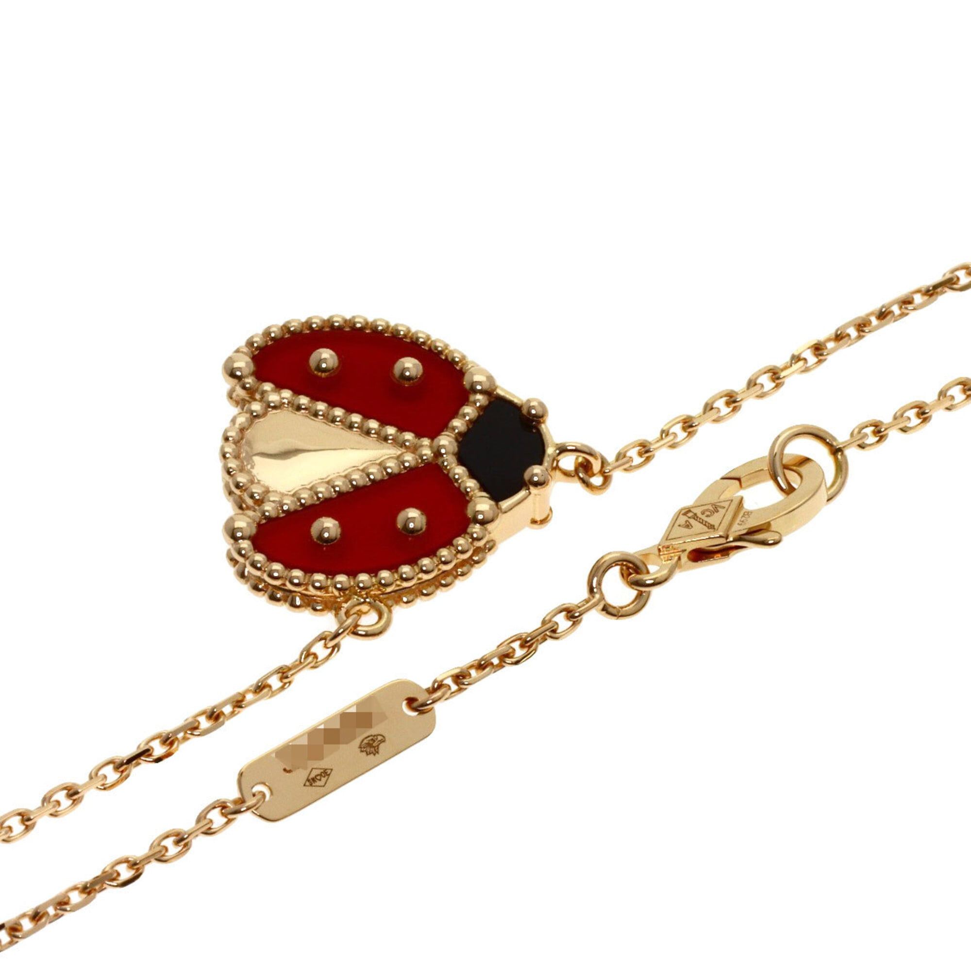 Van Cleef & Arpels Van Cleef & Arpels Lucky Spring Open Wing Ladybug Necklace, 18K Pink Gold, Women's. Size ONE SIZE - 2 Thumbnail