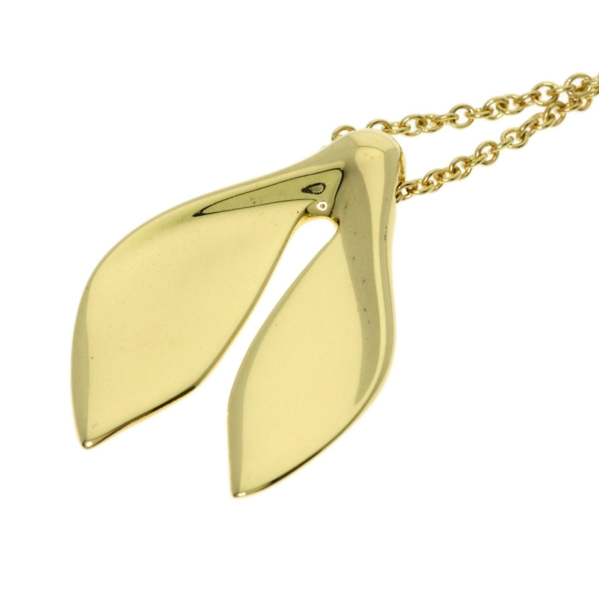 Tiffany & Co. Tiffany & Co. Leaf Fin Necklace, 18K Yellow Gold, Women's. Size ONE SIZE - 6 Thumbnail