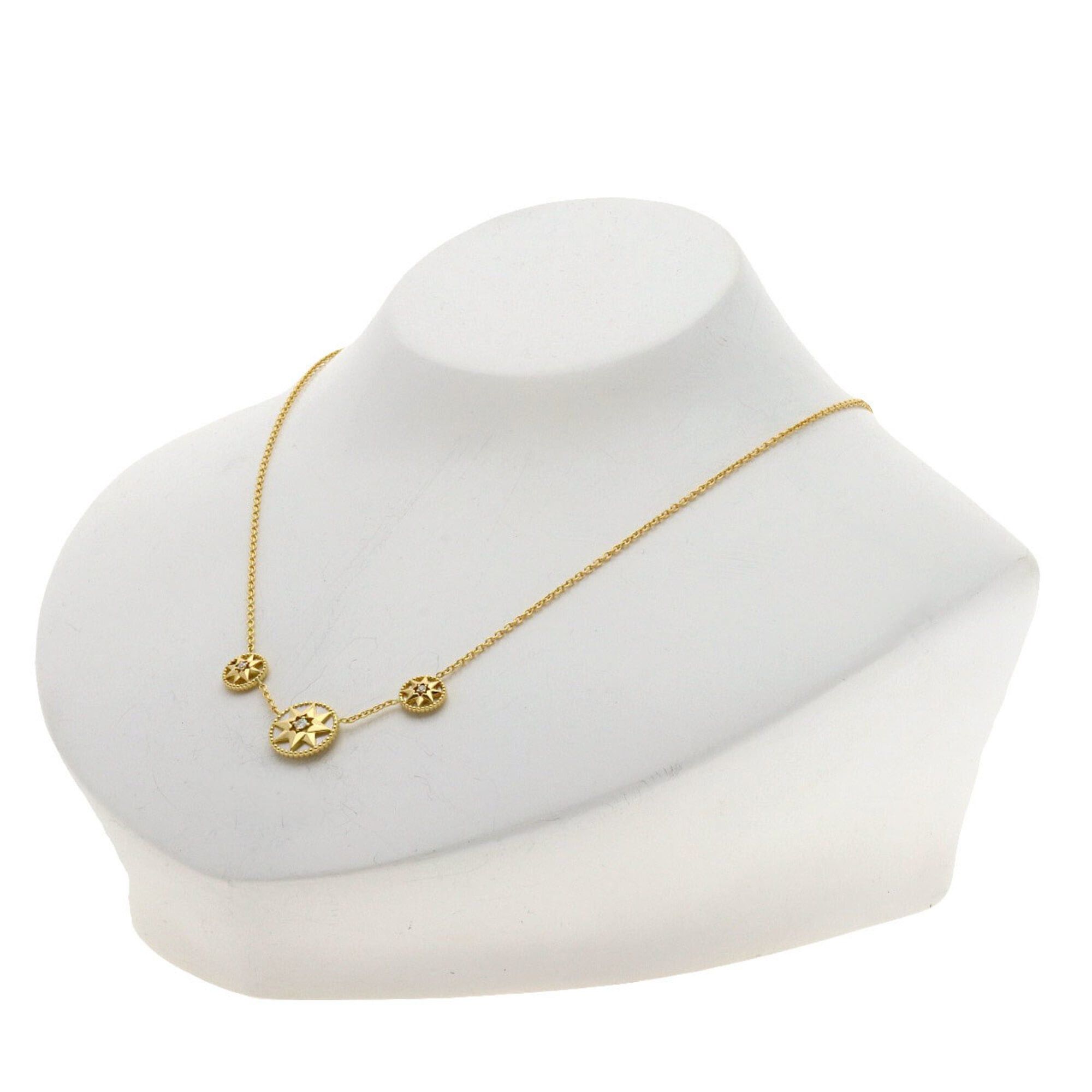 Dior Christian Dior Dior Rose des Vents Diamond Necklace 18K Yellow Gold Women's Size ONE SIZE - 5 Thumbnail