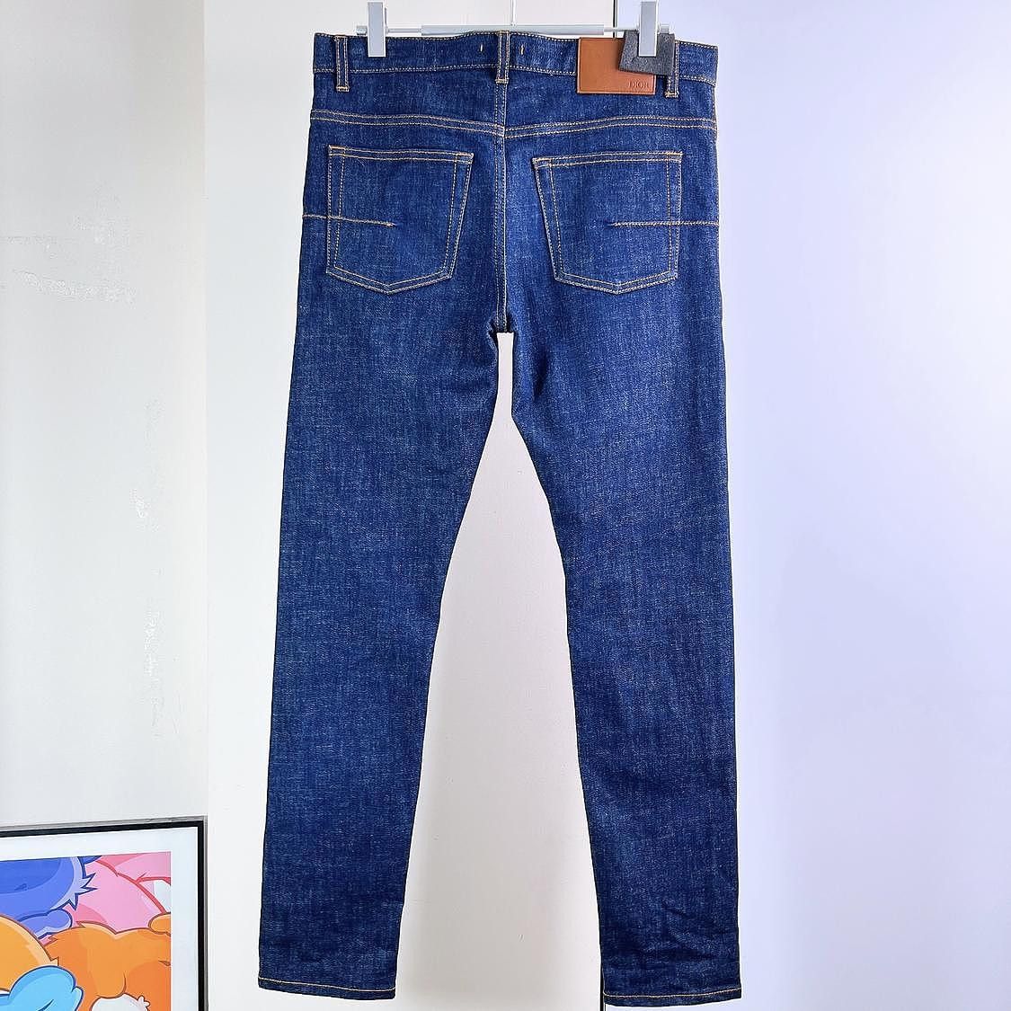 Dior Dior Blue Cotton Blend Denim Jeans Size 29 Size US 29 - 2 Thumbnail