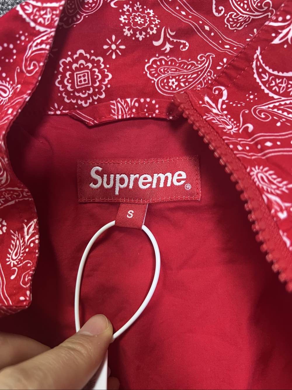 Supreme Supreme Bandana Track Jacket Red Size S Size US S / EU 44-46 / 1 - 3 Thumbnail
