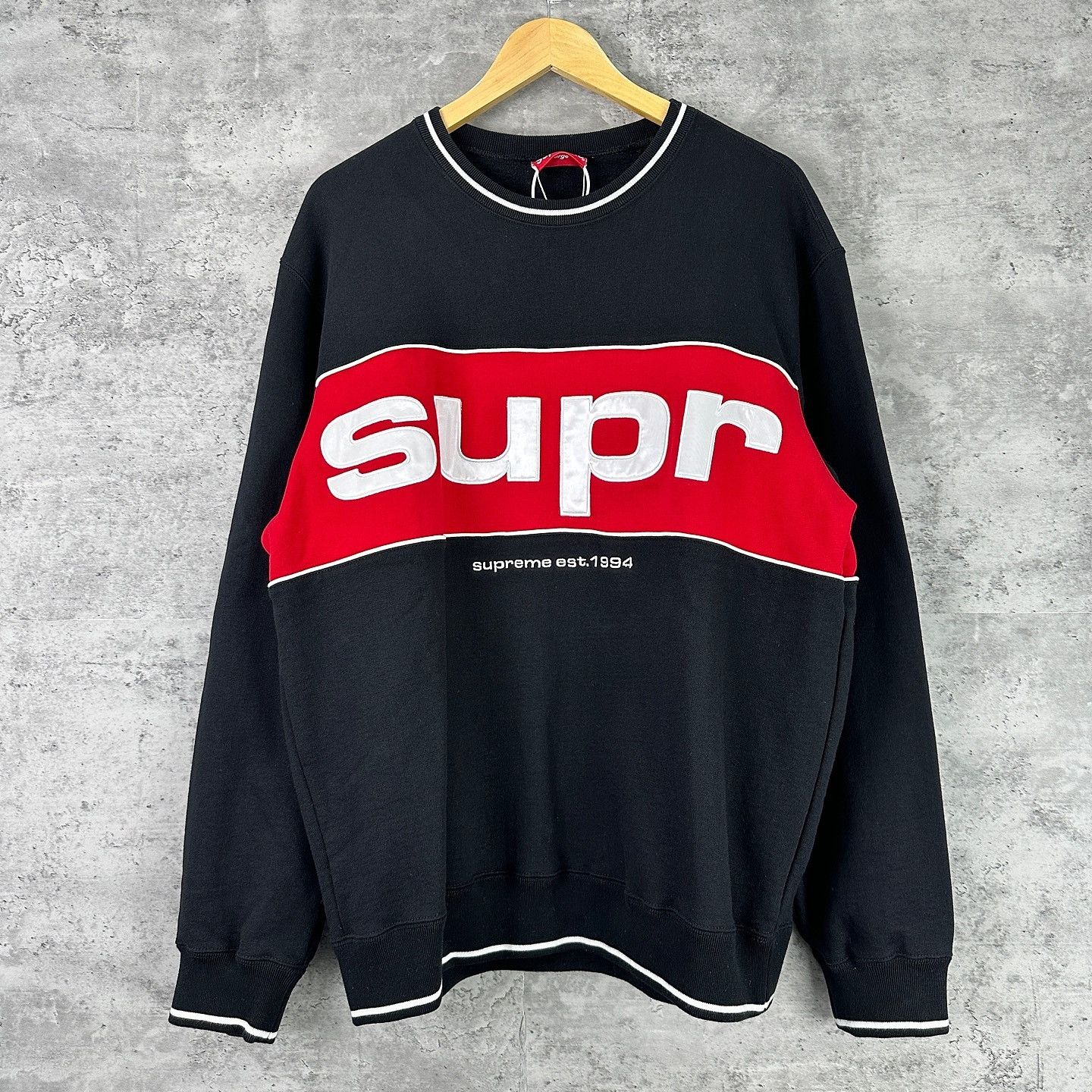 Supreme Supreme Piping Crewneck Sweatshirt Size L Size US L / EU 52-54 / 3 - 6 Thumbnail
