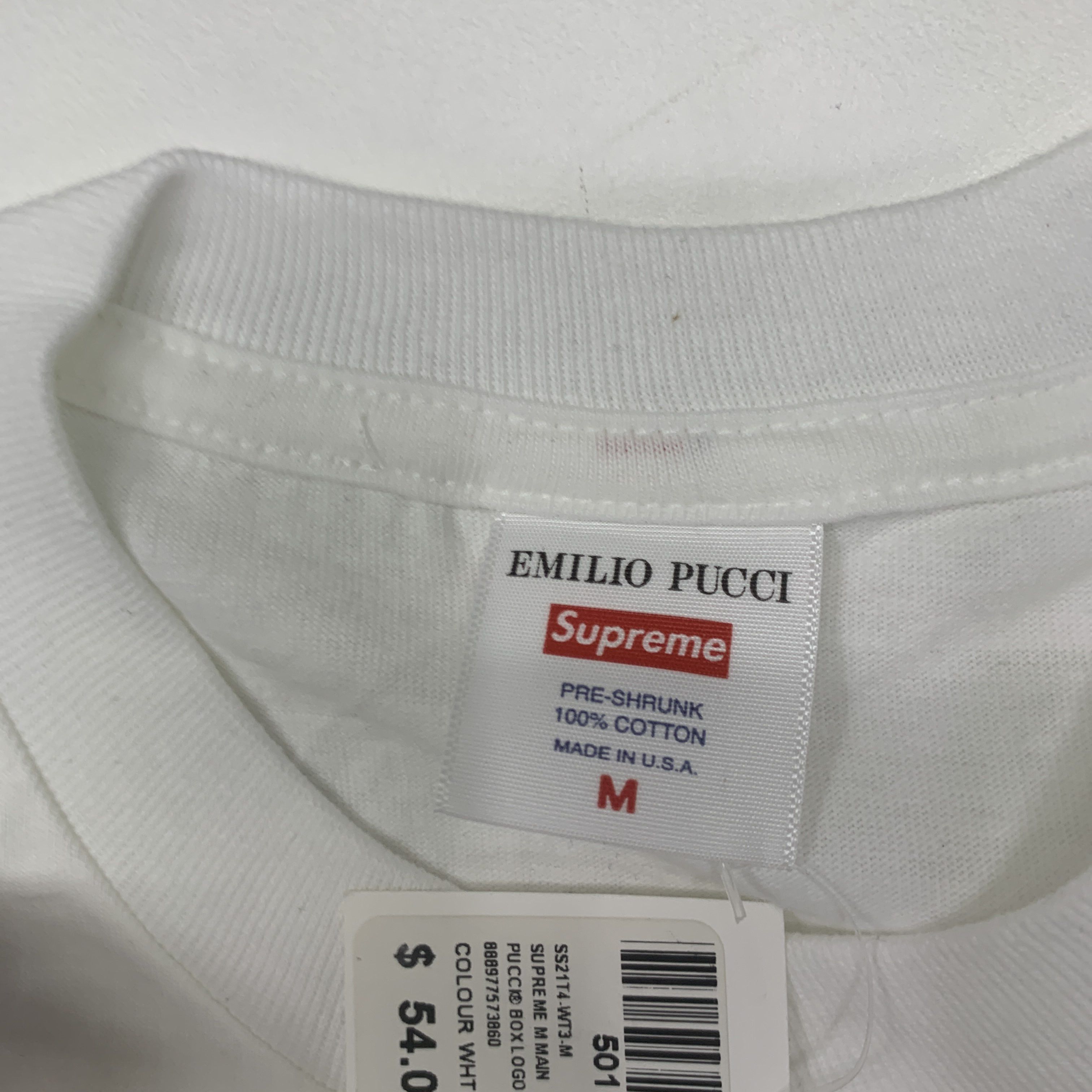 Supreme Supreme x Emilio Pucci Box Logo T-Shirt Size M Size US M / EU 48-50 / 2 - 3 Thumbnail