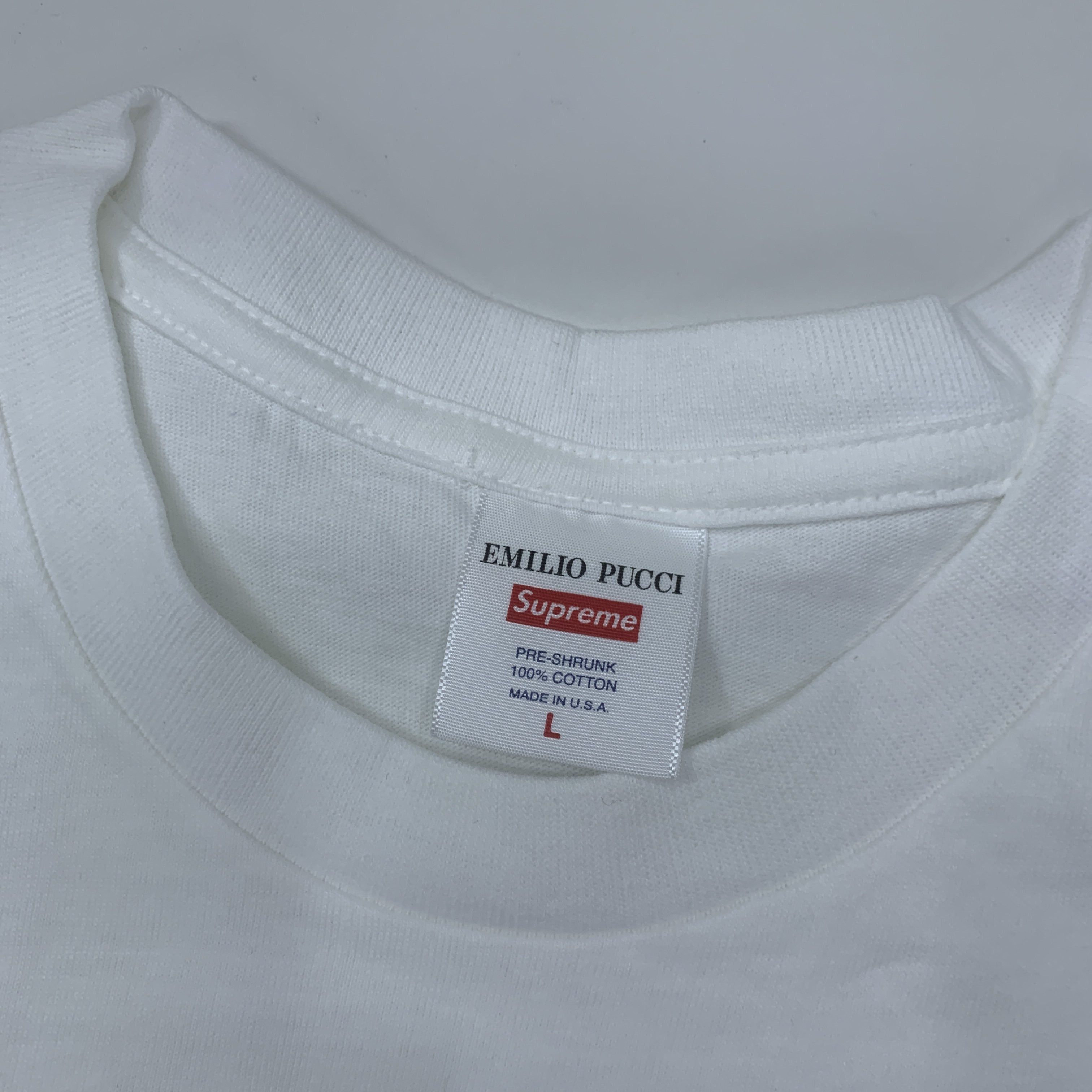 Supreme Supreme x Emilio Pucci Box Logo T-Shirt Size L Size US L / EU 52-54 / 3 - 5 Thumbnail