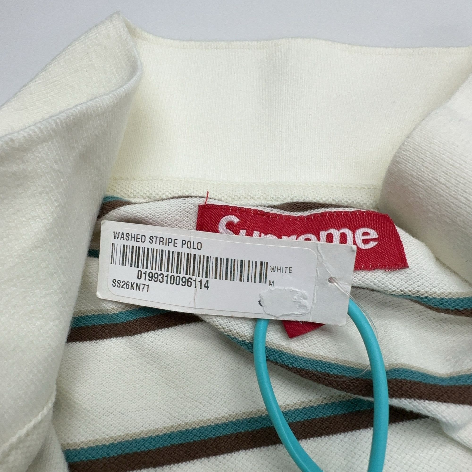 Supreme Supreme Washed Stripe Polo Size M Size US M / EU 48-50 / 2 - 5 Thumbnail