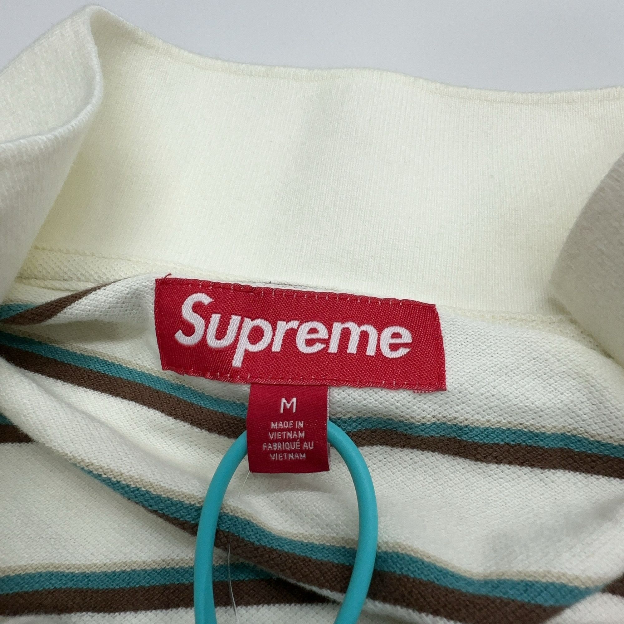 Supreme Supreme Washed Stripe Polo Size M Size US M / EU 48-50 / 2 - 4 Thumbnail