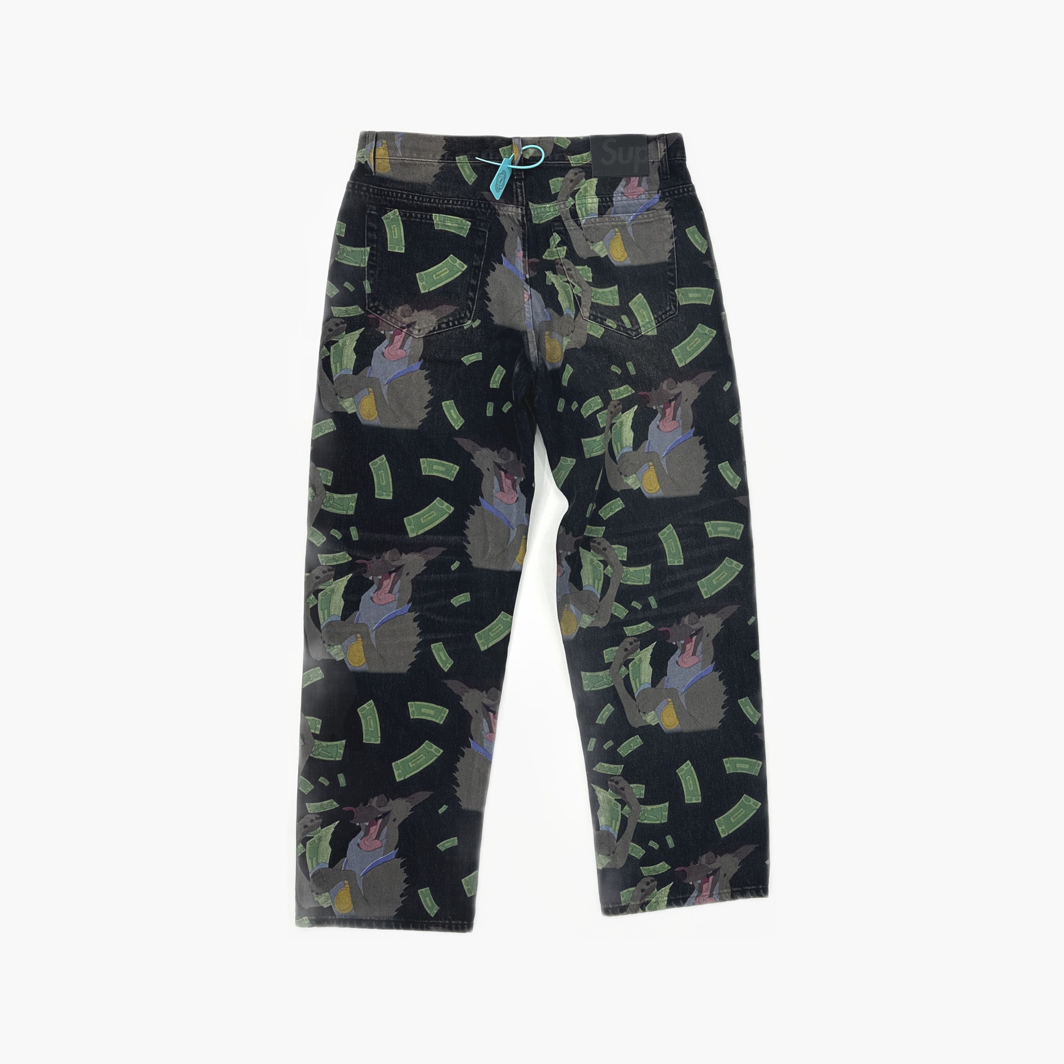 Supreme Supreme All Dogs Go To Heaven Printed Jeans Size 32 Size US 32 / EU 48 - 2 Thumbnail
