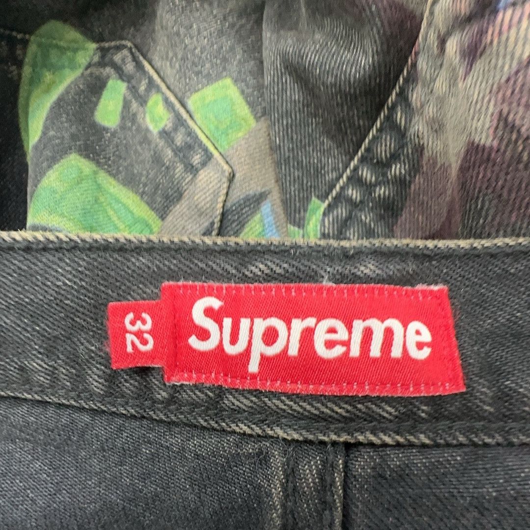 Supreme Supreme All Dogs Go To Heaven Printed Jeans Size 32 Size US 32 / EU 48 - 3 Thumbnail